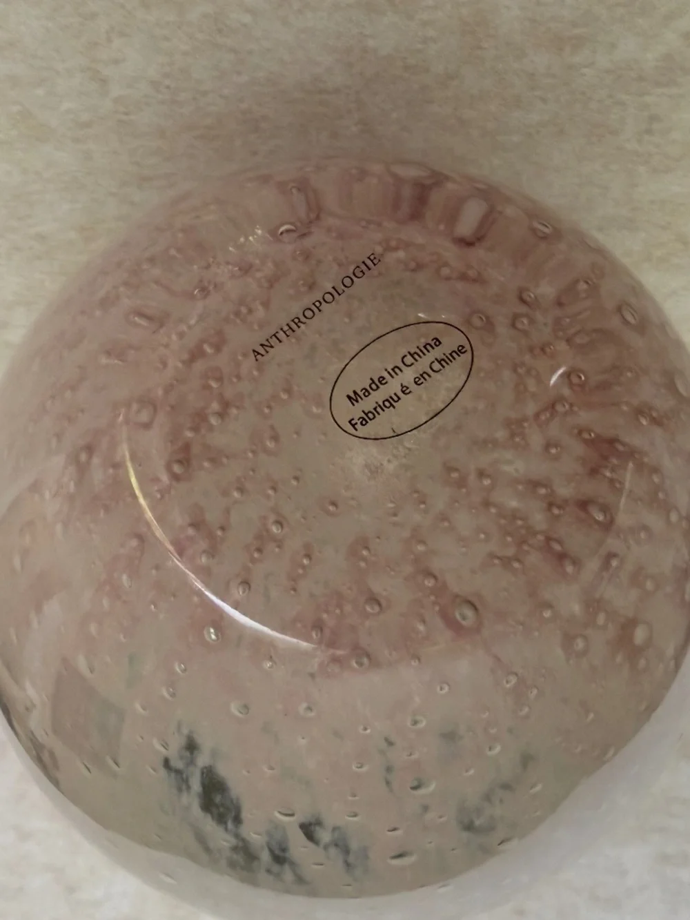 NWT Anthropologie Home Large Carmen Handpainted Glass Vase 14.75
